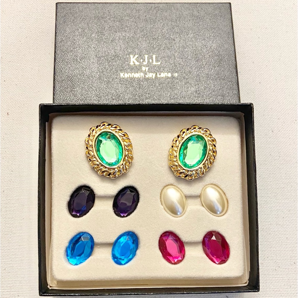 K.J.L Clip Earrings.